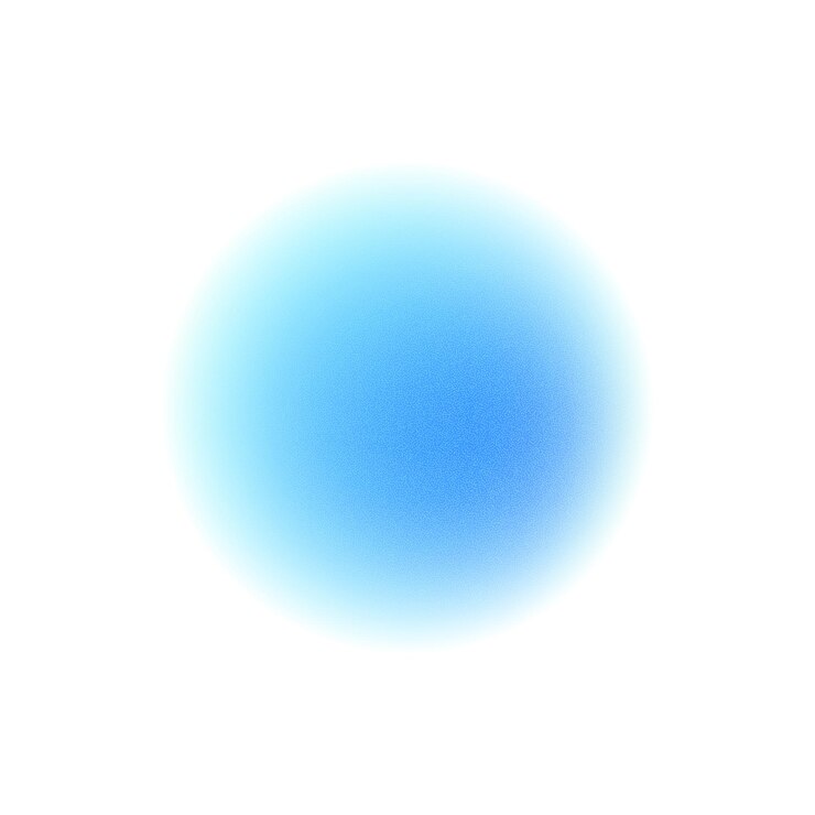 Lingkaran gradasi warna gradien dengan tekstur noise grain abstrak cat air buram holografik
