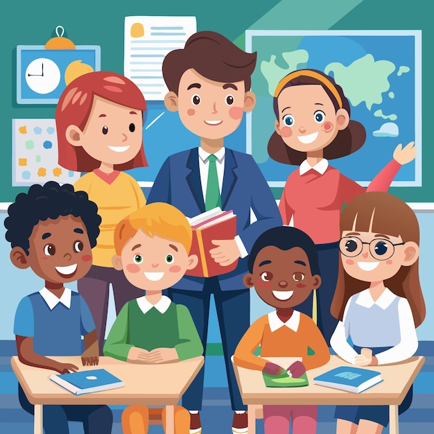 Lingkungan Kelas yang Menarik dengan Siswa dan Guru yang Bahagia