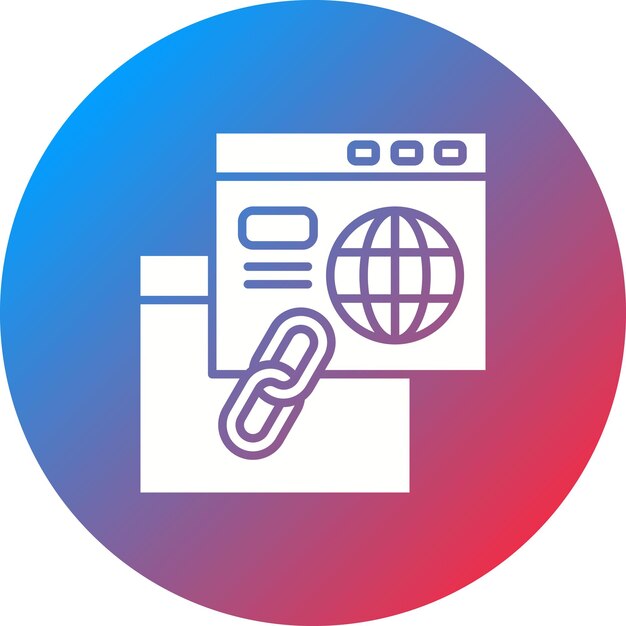 Link icon vector image Can be used for SEO and SEM