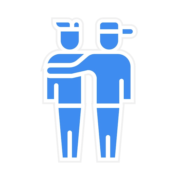 Linked Arms icon vector image Can be used for Friendship