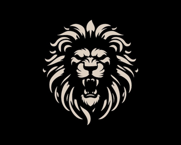 Lion Logo Design Vector Template Lion Head Logo Icon Vector illustration