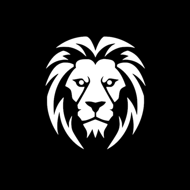 Lion Minimalist and Simple Silhouette Vector illustration