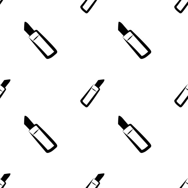 Lipstick seamless pattern vector