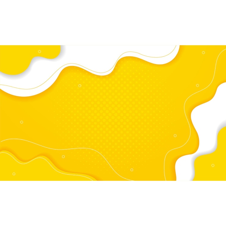 Vector liquid design yellow color abstract background