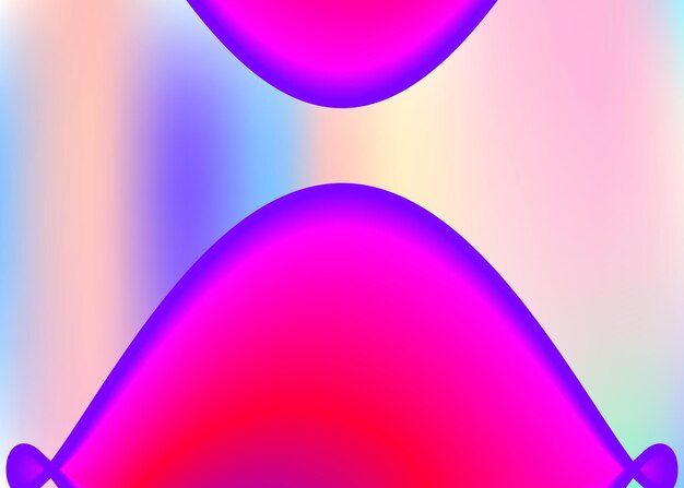 Liquid elements. Pop presentation, banner layout. Vivid gradient mesh. Holographic 3d backdrop with modern trendy blend. Liquid elements background with dynamic shapes and fluid.