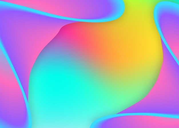 Liquid fluid background with dynamic elements and shapes