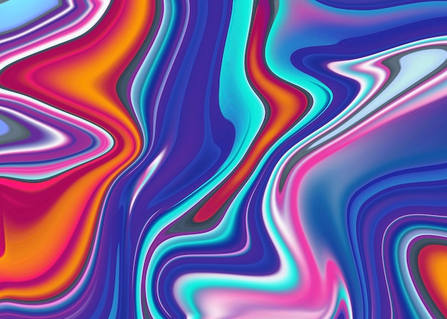 Liquid marble textured backgrounds. Wavy psychedelic backdrops. Abstract painting for web design