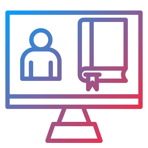 live lecture icon vector image can be used for live streaming