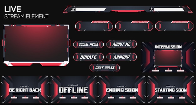 live stream facecam and other gaming element