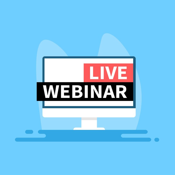 Vector live webinar video internet conference icon