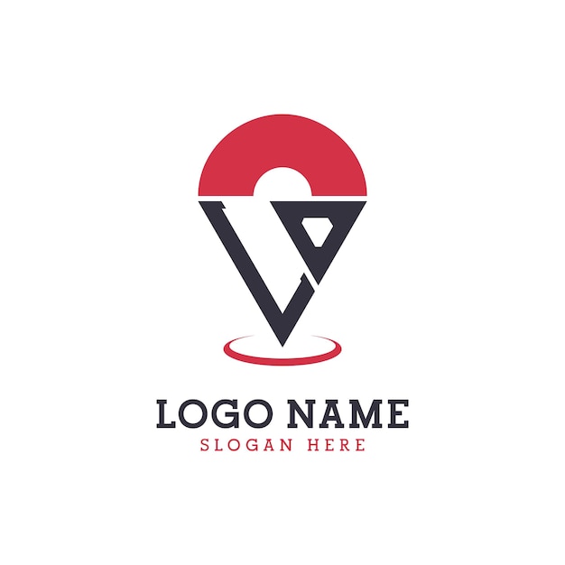 LO Location Icon Design Modern LO Pinpoint Logo for Navigation Map Apps and Location Based Businesses