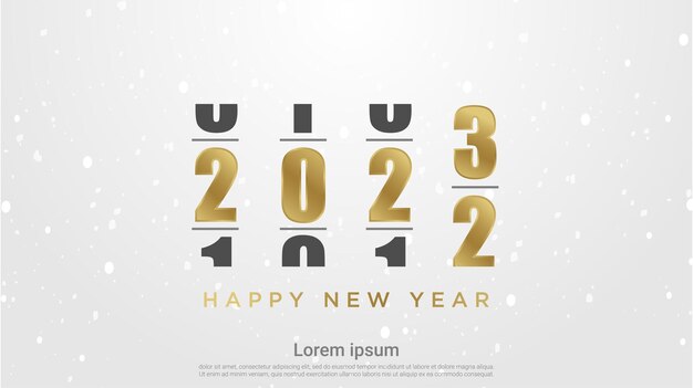 Loading Happy New 2023 Year. vector illustration  background.