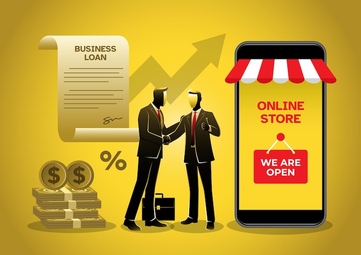 Vector loan money installment or credit approval business concept