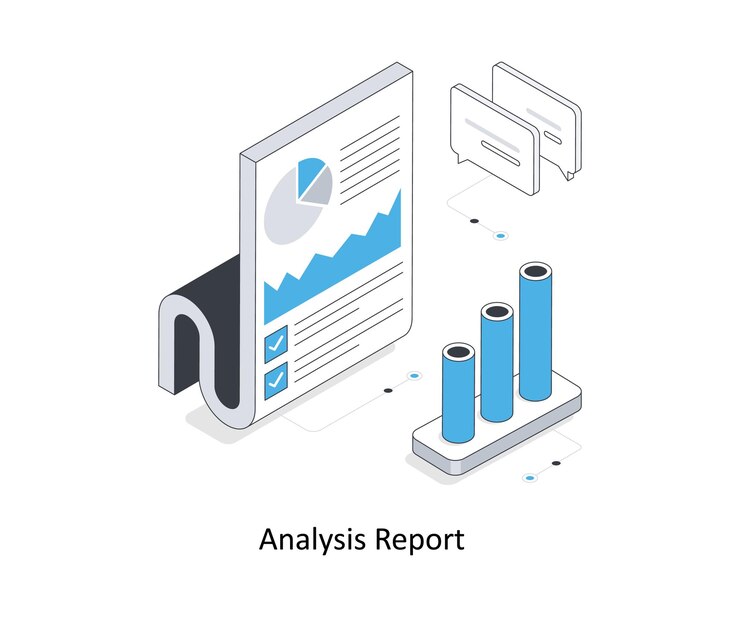Vector local seo report isometric stock illustration eps file stock illustration