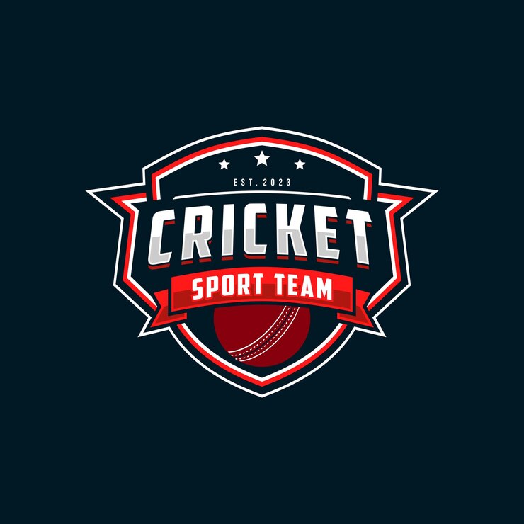 Logo for cricket sport team competition badge and label