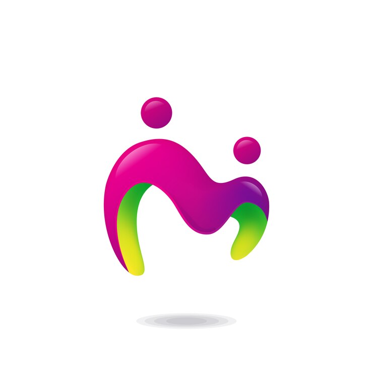 Logo Manusia Huruf M