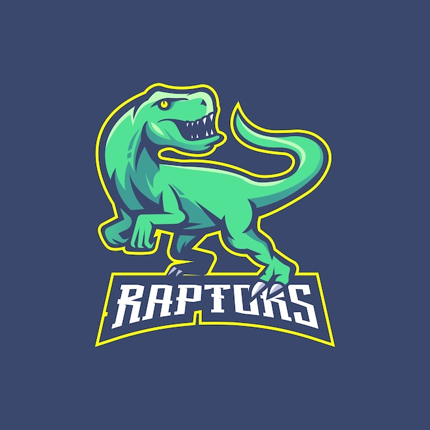 Logo maskot e-sport Raptors