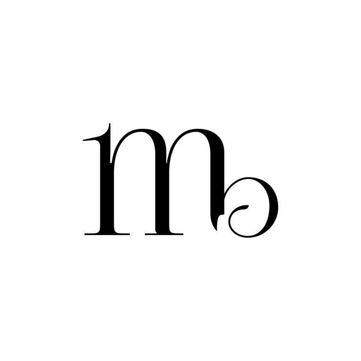 Logo mb hitam dan putih
