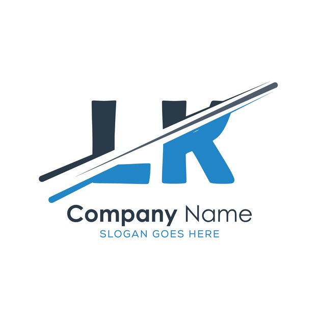 Logo monogram inisial dengan desain gaya huruf