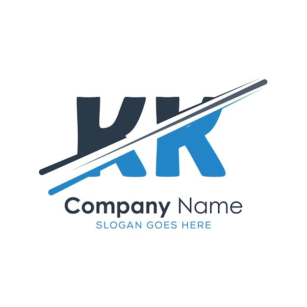 Logo monogram inisial dengan desain gaya huruf