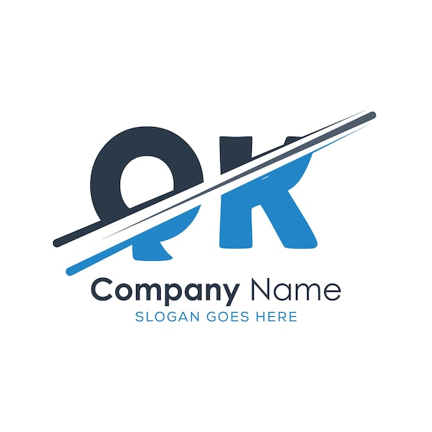 Logo monogram inisial dengan desain gaya huruf