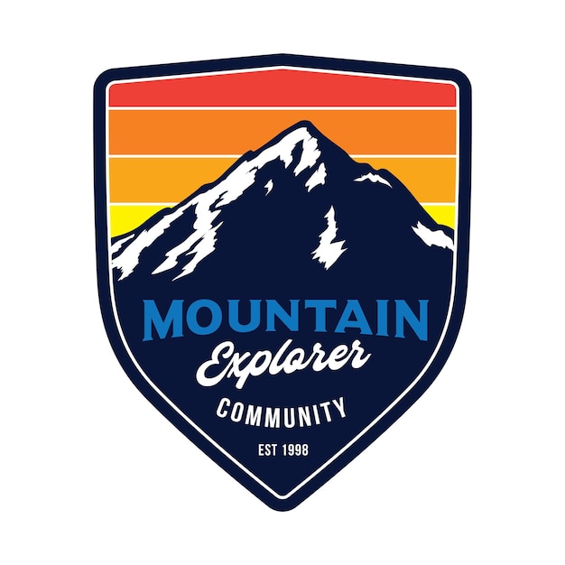 Logo petualangan gunung