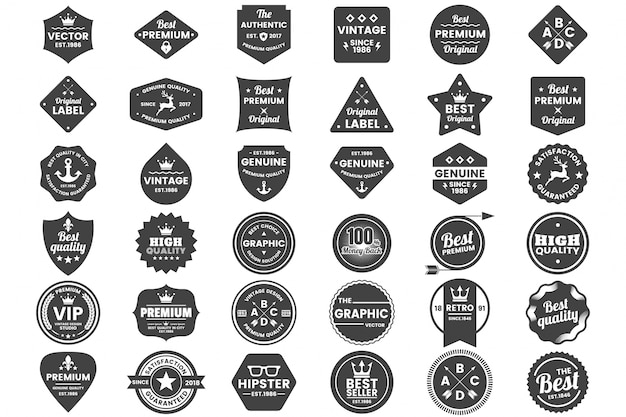 Logo Vektor Retro Vintage untuk banner