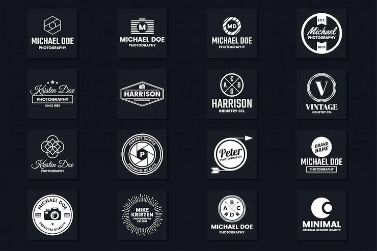 Vector logo vektor retro vintage untuk banner