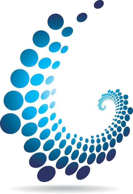 Logotype Design Concept With A Dotted Pattern Isolated On Transparent Background