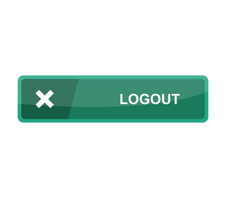 Vector logout button