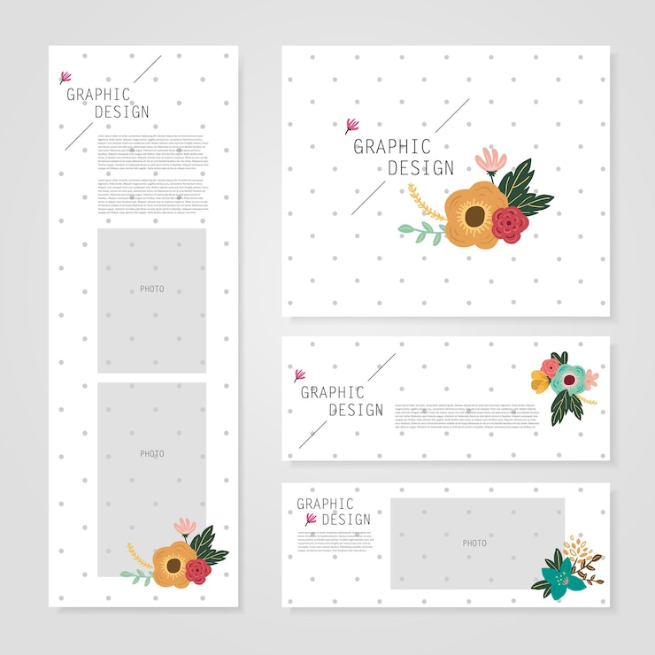 Vector lovely banner template design
