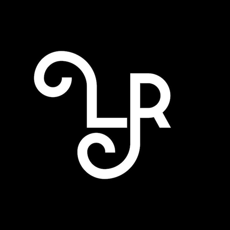Vector lp letter logo design initial letters lp logo icon abstract letter lp minimal logo design template l o letter design vector with black colors lp logo