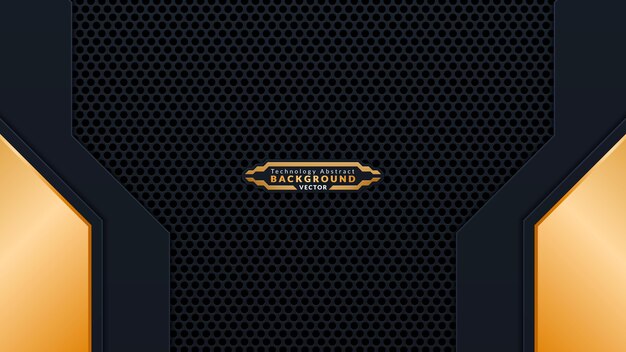 Luxury Gold And Black Background Design