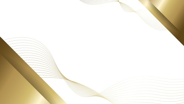 Luxury gold background with line ornament