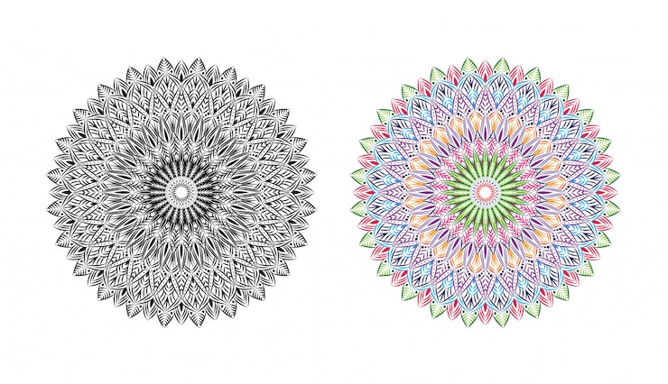 Vector luxury ornamental mandala design abstract background