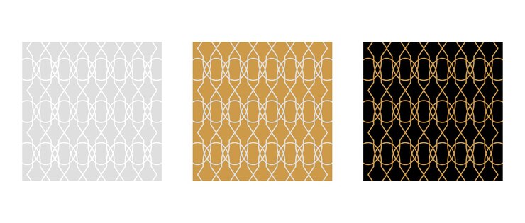 Luxury seamless pattern and ornament set