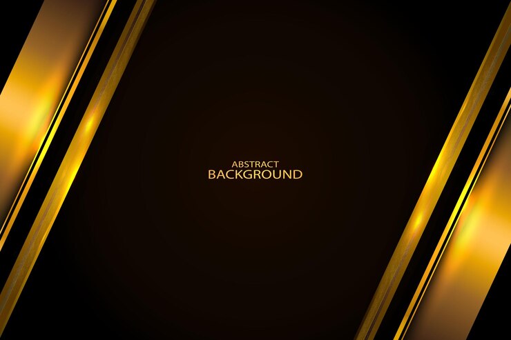 Luxury Shiny Golden Diagonal Shapes Abstract Background