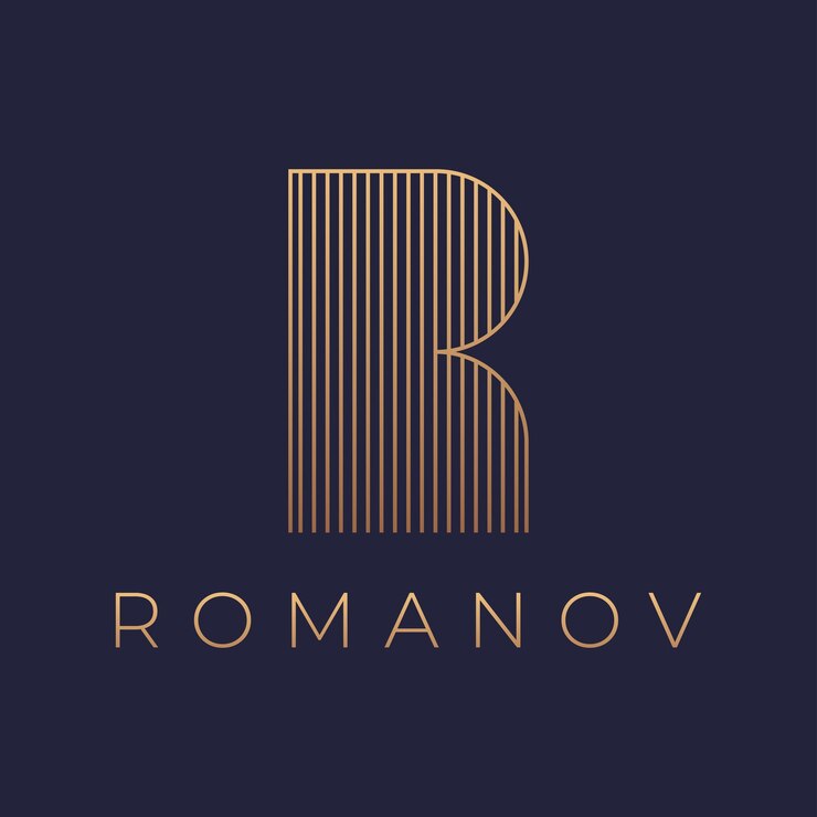 Vector luxury style letter r vector logo design