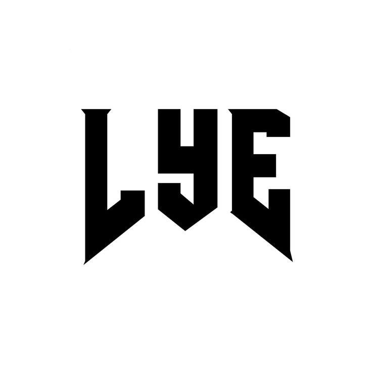 Vector lye letter logo design for technology company lye logo design black and white color combination lye logo lye vector lye design lye icon lye alphabet lye typography logo design