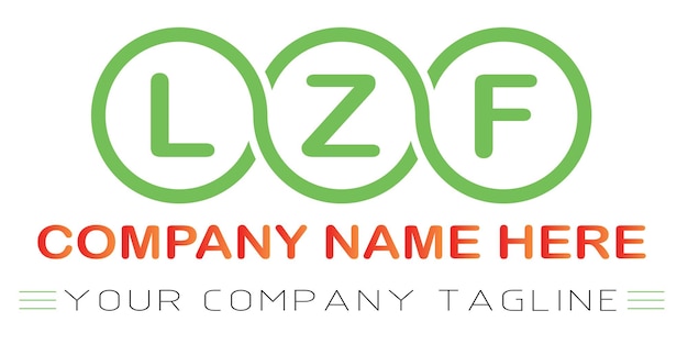 LZF Letter Logo Design