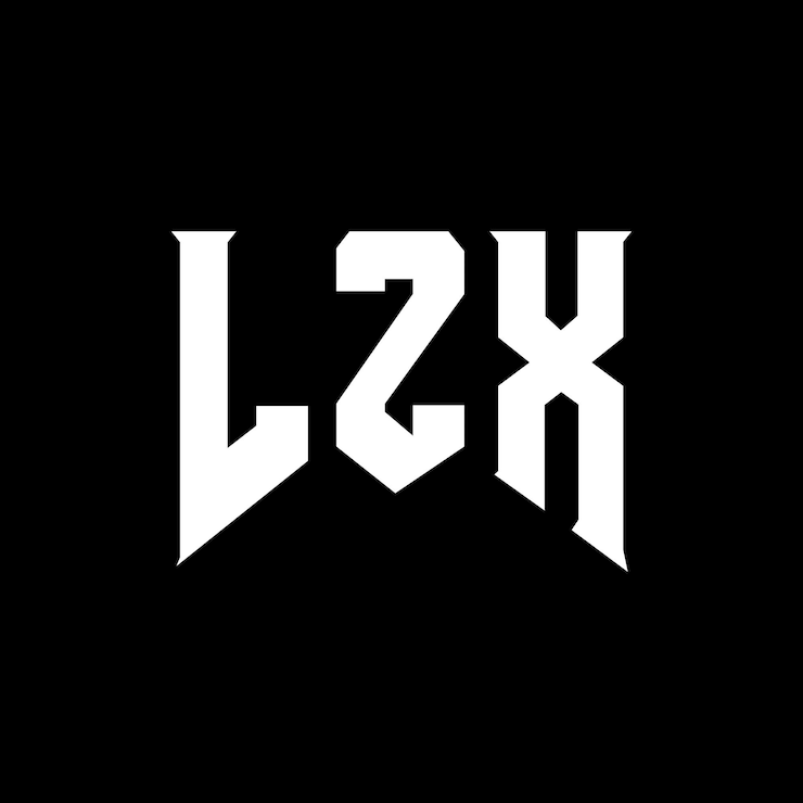 Vector lzx letter logo design for technology company lzx logo design black and white color combination lzx logo lzx vector lzx design lzx icon lzx alphabet lzx typography logo design