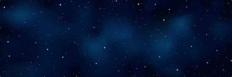 Magical galaxy night sky with star background realistic dark blue Nebula star dust shining stars