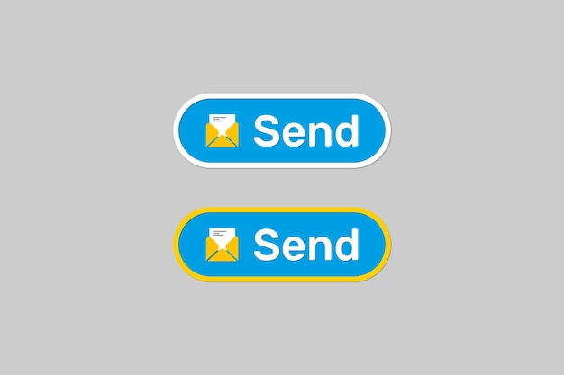 mail write, get and send icons vector illustration in flat style