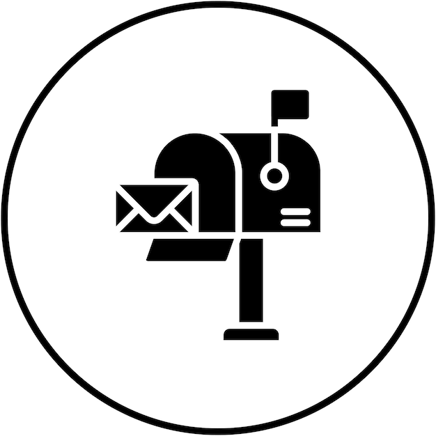 Mailbox vector icon Can be used for Communications iconset