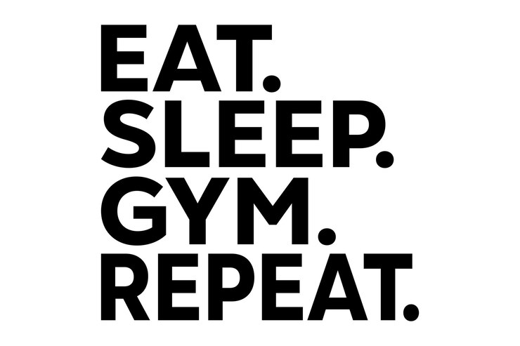 Vector makan tidur gym ulangi