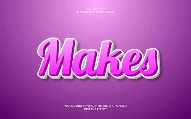 makes text effect