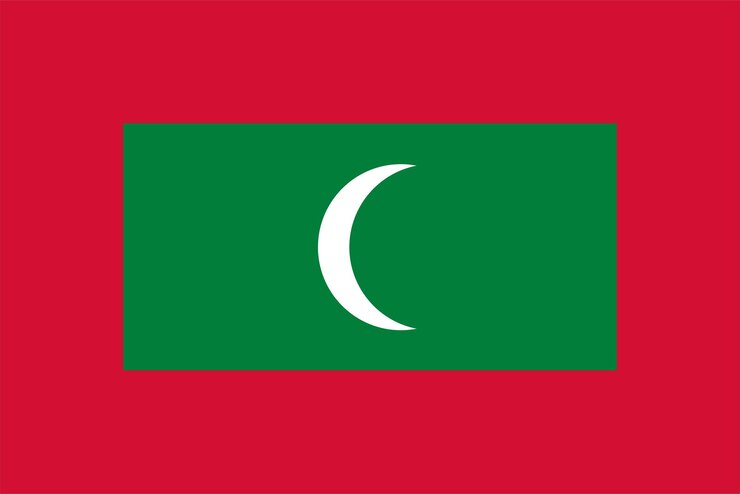 MALDIVES VECTOR FLAG