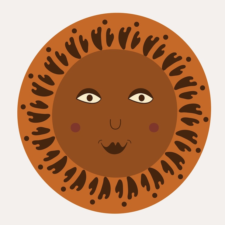 Vector male bizzare visage abstract personage mascot design funny face cute iconx9