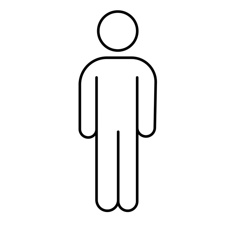 Man icon vector icon symbol line art