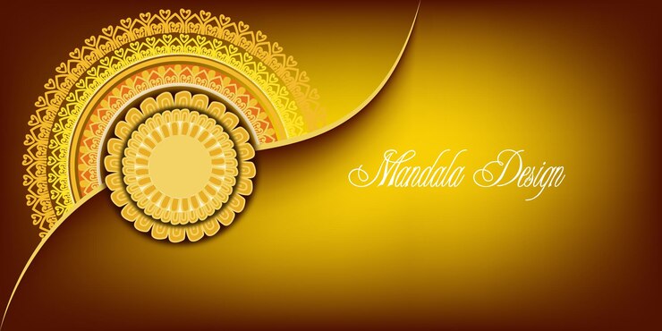 Vector mandala background with water color background